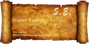 Sipos Evelin névjegykártya